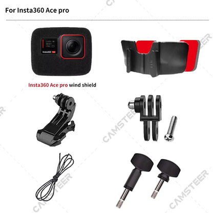 Para LS2 FF811 VECTOR 2 casco de motocicleta personalizado soporte de barbilla para GoPro Hero13 12 Insta360 X4 X3 Ace pro DJI Action 5 4 cámara
