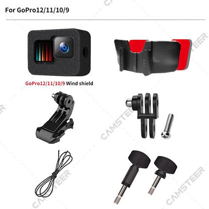 Para LS2 FF811 VECTOR 2 casco de motocicleta personalizado soporte de barbilla para GoPro Hero13 12 Insta360 X4 X3 Ace pro DJI Action 5 4 cámara