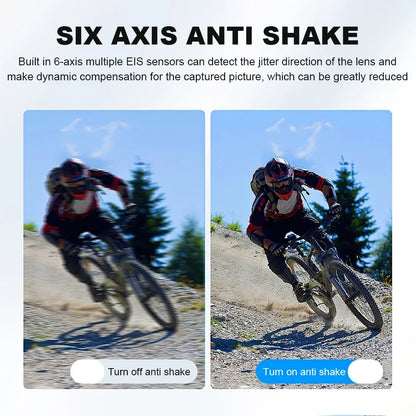 Mini cámara 4K HD 60FPS Wifi Deporte al aire libre 170 °   Cámara gran angular para casco de motocicleta y bicicleta, resistente al agua, con pantalla LED