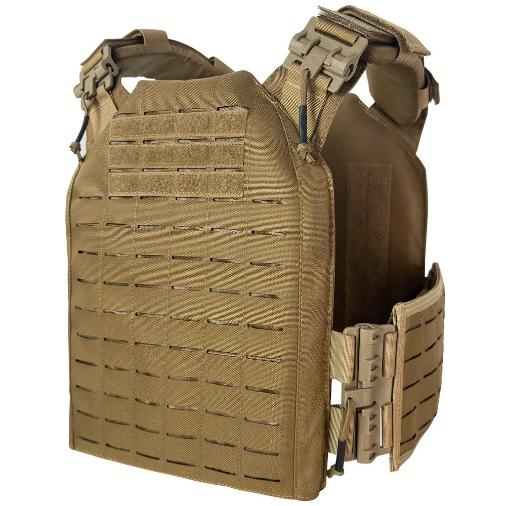 EMERSONGEARS-portador de placa de nailon 1000D, chaleco táctico para exteriores, chaleco MOLLE protector ajustable para caza