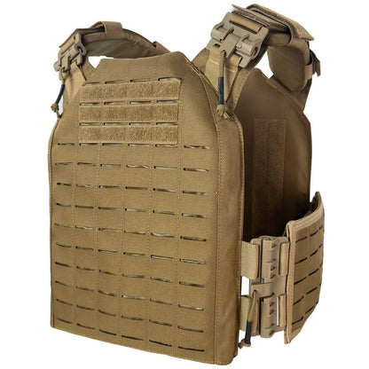 EMERSONGEARS-portador de placa de nailon 1000D, chaleco táctico para exteriores, chaleco MOLLE protector ajustable para caza