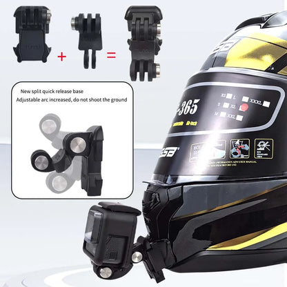 Casco de motocicleta personalizado premium TUYU LS2 MX701 ff 801358   Soporte de barbilla de aluminio para accesorios GoPro Hero10 Insta360 X2 3 DJI