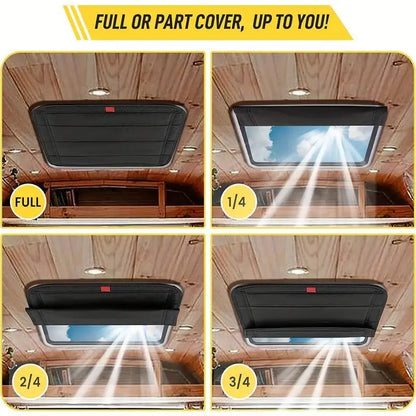 Parasoles para techo solar RV, cortina plegable, ventilación para RV, cubierta aislante para tragaluz, protección UV impermeable, cubiertas para parasol para ventana de Camper