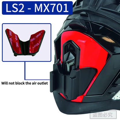 Casco de motocicleta personalizado premium TUYU LS2 MX701 ff 801358   Soporte de barbilla de aluminio para accesorios GoPro Hero10 Insta360 X2 3 DJI