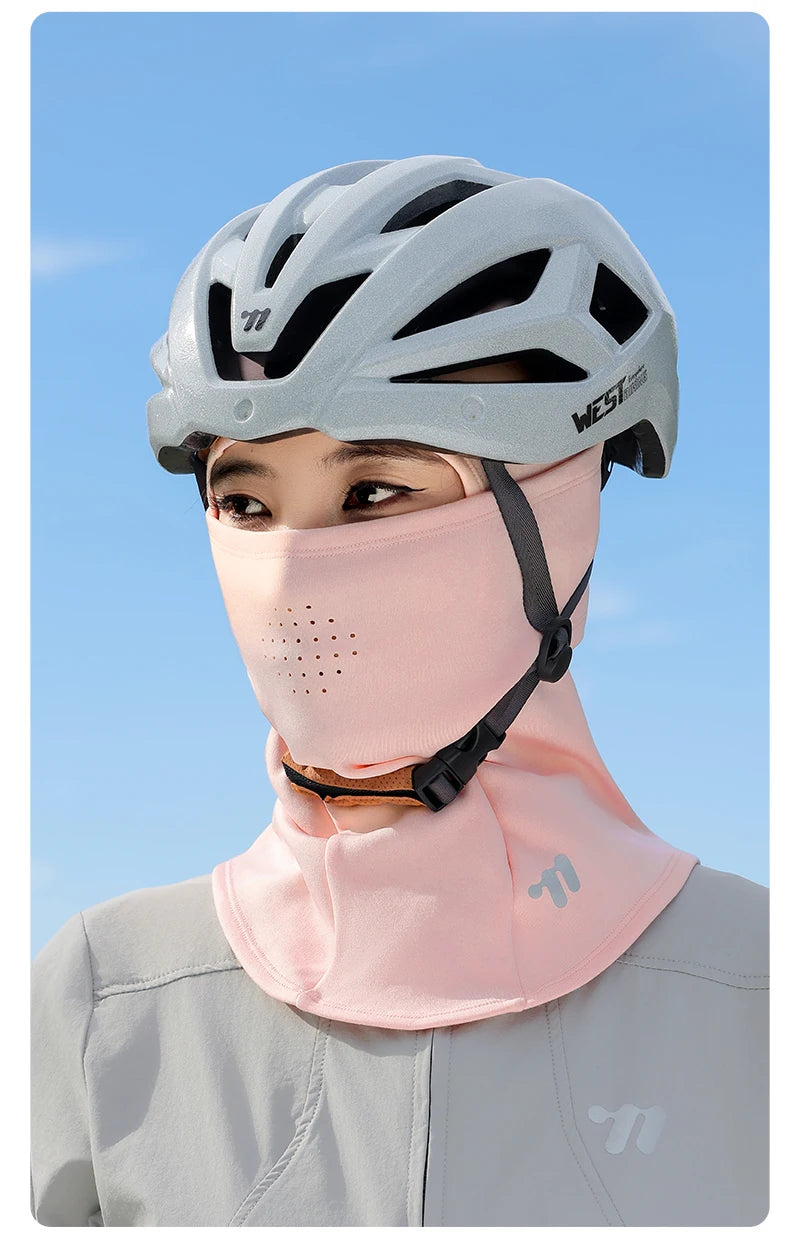 WEST BIKING-casco para bicicleta, pasamontañas cálido para ciclismo de invierno, cubierta para la cabeza a prueba de frío para exteriores, máscara facial completa, forro para casco de motocicleta