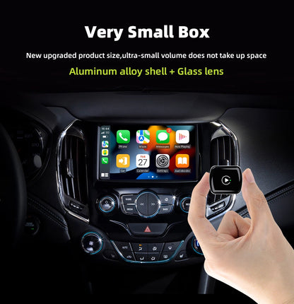 EKIY 2 en 1 con cable a Dongle CarPlay inalámbrico adaptador Android para coche sistemas inteligentes AI caja inteligente para coche con CarPlay con cable