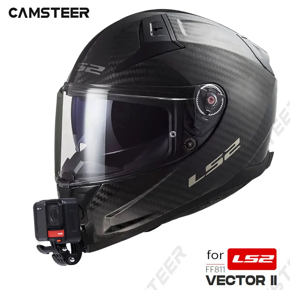 Para LS2 FF811 VECTOR 2 casco de motocicleta personalizado soporte de barbilla para GoPro Hero13 12 Insta360 X4 X3 Ace pro DJI Action 5 4 cámara