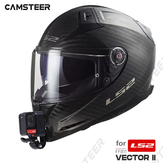 Para LS2 FF811 VECTOR 2 casco de motocicleta personalizado soporte de barbilla para GoPro Hero13 12 Insta360 X4 X3 Ace pro DJI Action 5 4 cámara