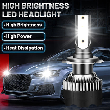 Faro LED H4 5000000LM 4800W LED H7 H1 H11 H8 H9 9005 9006 HB3 HB4 4300K 6500K 8000K PTF bombilla de hielo luces antiniebla automáticas potentes