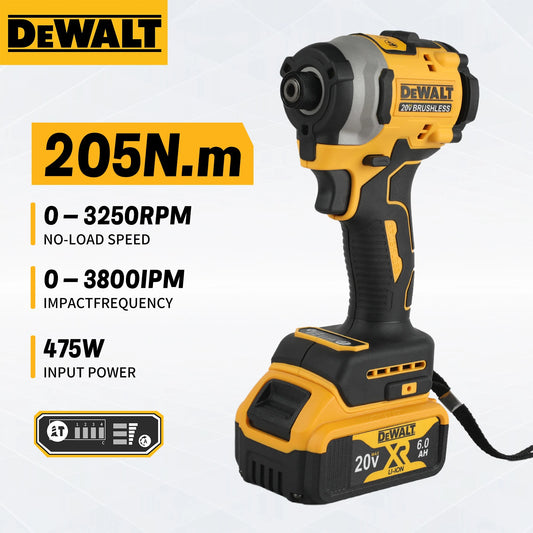 DeWalt DCF850 Destornillador, taladro y herramienta eléctrica de reparación de automóviles sin escobillas de 20 V de iones de litio (sin batería)