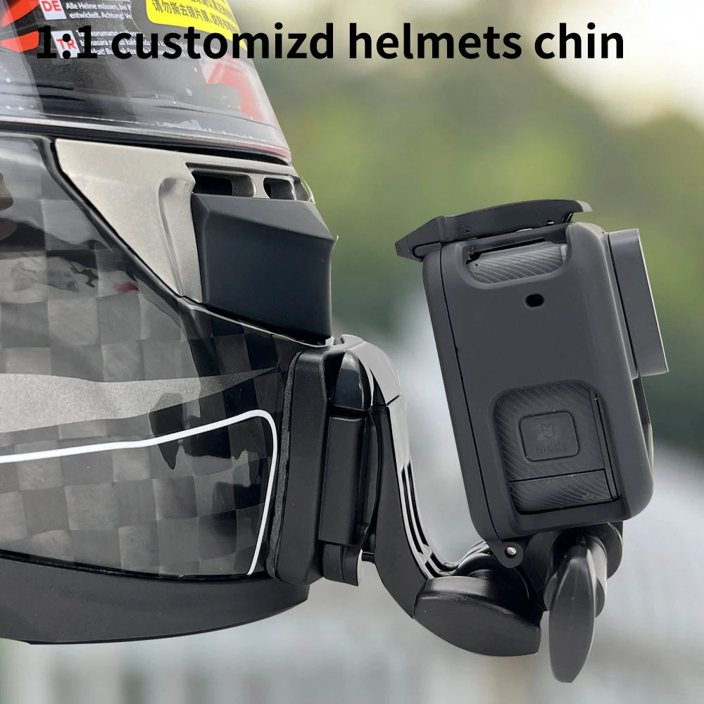 Casco de motocicleta personalizado premium TUYU LS2 MX701 ff 801358   Soporte de barbilla de aluminio para accesorios GoPro Hero10 Insta360 X2 3 DJI
