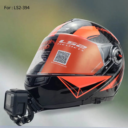 Casco de motocicleta personalizado premium TUYU LS2 MX701 ff 801358   Soporte de barbilla de aluminio para accesorios GoPro Hero10 Insta360 X2 3 DJI