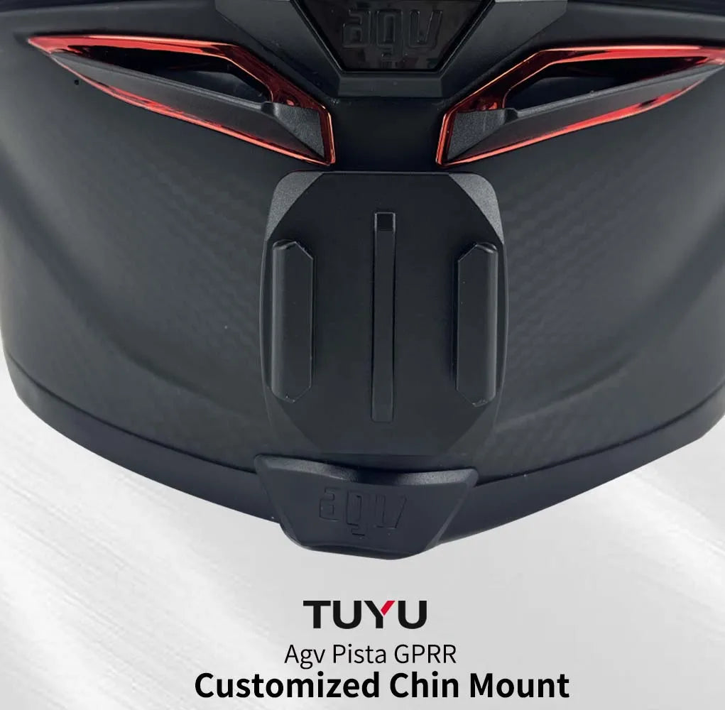 TUYU Premium casco de motocicleta personalizado Agv Pista GPRR K1 K5S K6luminium soporte de barbilla para GoPro Max Hero10 Insta360 One X2 R DJI