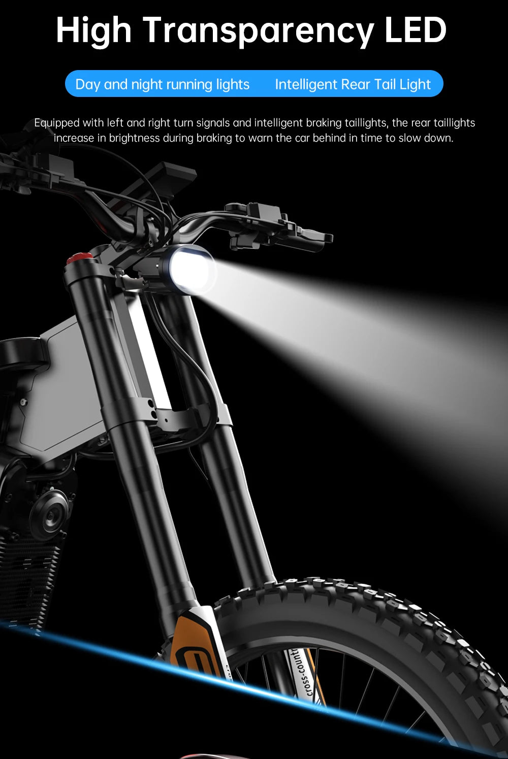 EKX X21 Max motocicletas eléctricas 3000W motores sin escobillas sin engranajes 60V30AH velocidad de la batería de litio 85Kmh bicicleta eléctrica todoterreno para adultos