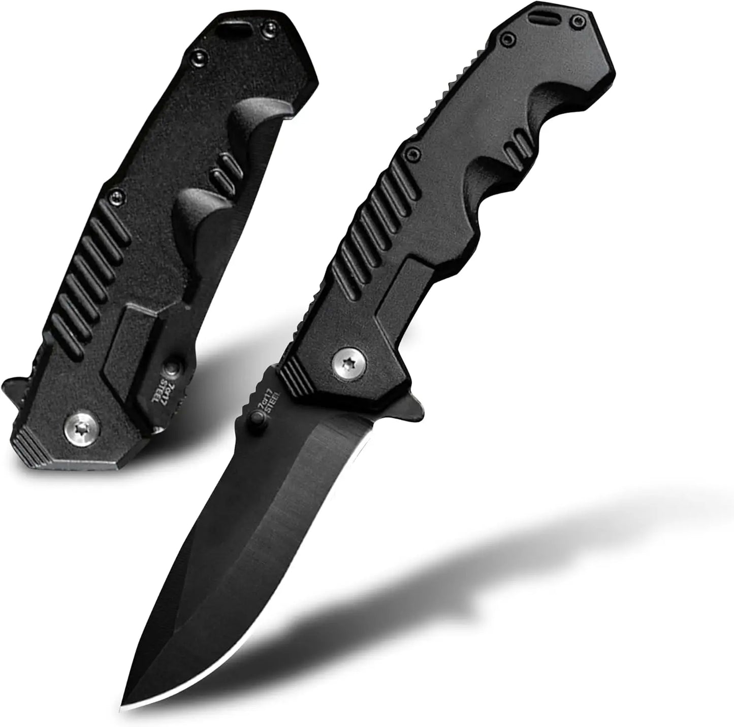 Cuchillo plegable práctico de acero inoxidable, cuchillo plegable de bolsillo EDC adecuado para acampar al aire libre, pescar, supervivencia y cazar