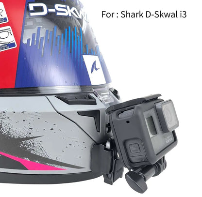 Soporte de barbilla para casco de motocicleta Shark D-Skwal i3 personalizado para GoPro Hero13, Insta360 OneX3, RS y accesorios para cámaras DJI Action