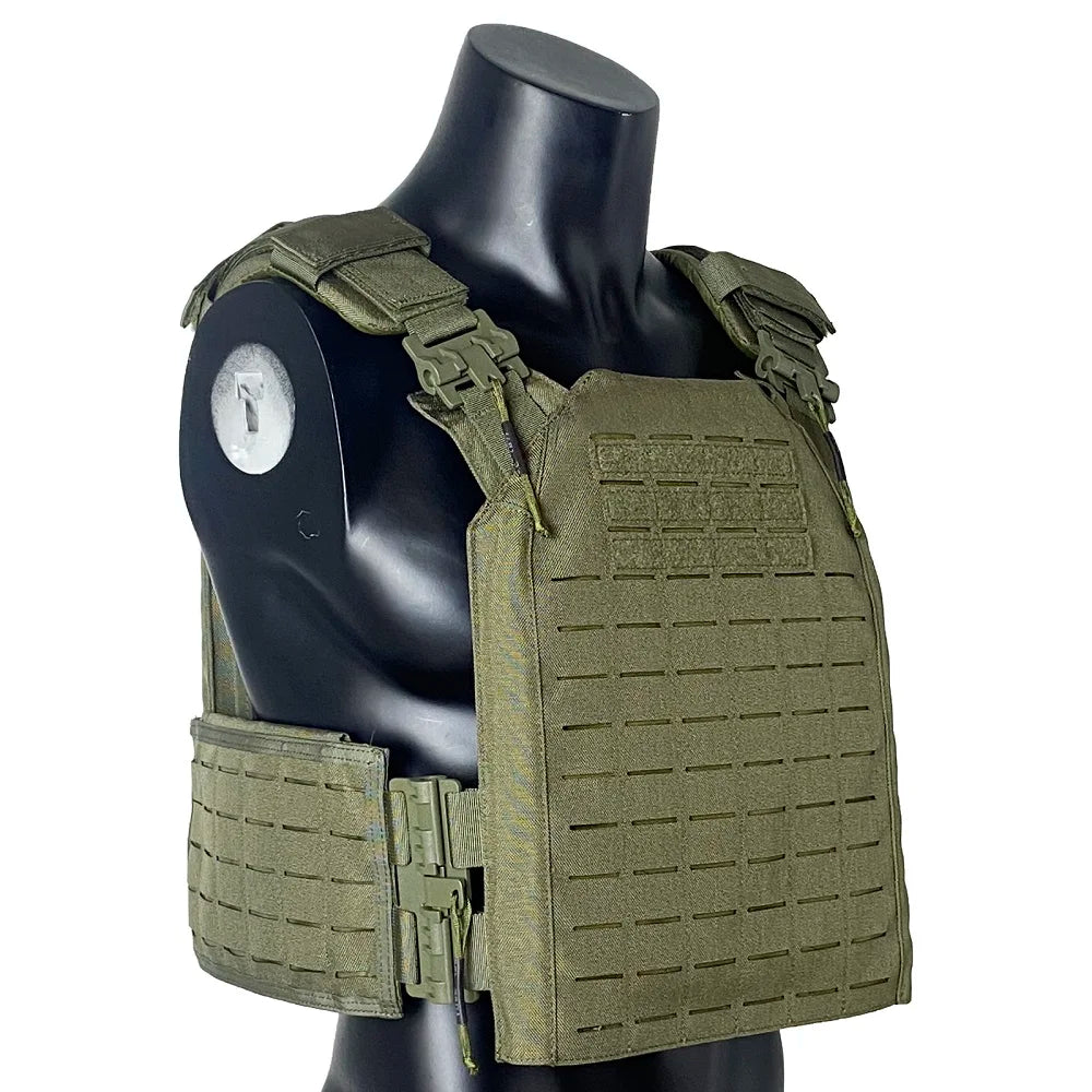 EMERSONGEARS-portador de placa de nailon 1000D, chaleco táctico para exteriores, chaleco MOLLE protector ajustable para caza