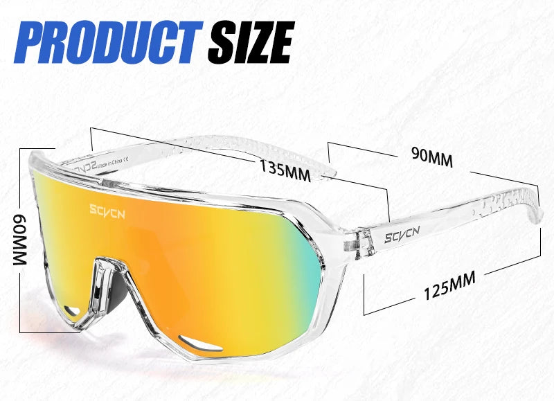 SCVCN gafas de sol de ciclismo para hombre, gafas de sol para conducir en carretera, deportes al aire libre, escalada de montaña, gafas de ciclismo UV400 para mujer