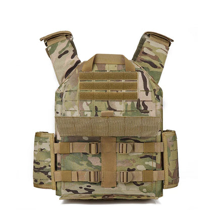 EMERSONGEARS-portador de placa de nailon 1000D, chaleco táctico para exteriores, chaleco MOLLE protector ajustable para caza