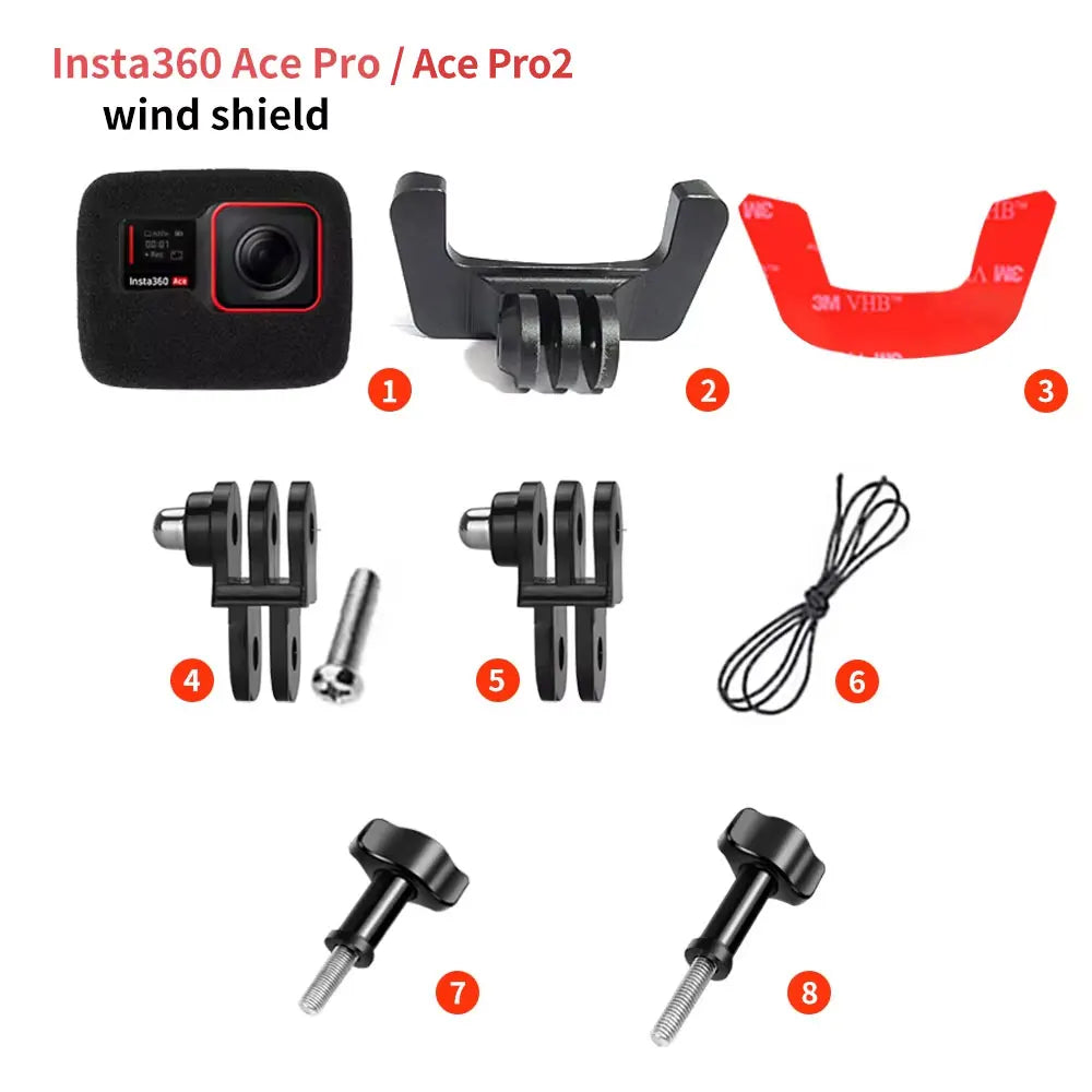 Soporte de barbilla para casco de motocicleta Shoei Neotec 2 personalizado para cámaras GoPro Hero12 11 10, Insta360 X4, Ace Pro2, DJI Action 4/5Pro