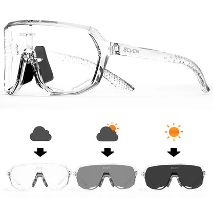 SCVCN gafas de sol de ciclismo para hombre, gafas de sol para conducir en carretera, deportes al aire libre, escalada de montaña, gafas de ciclismo UV400 para mujer