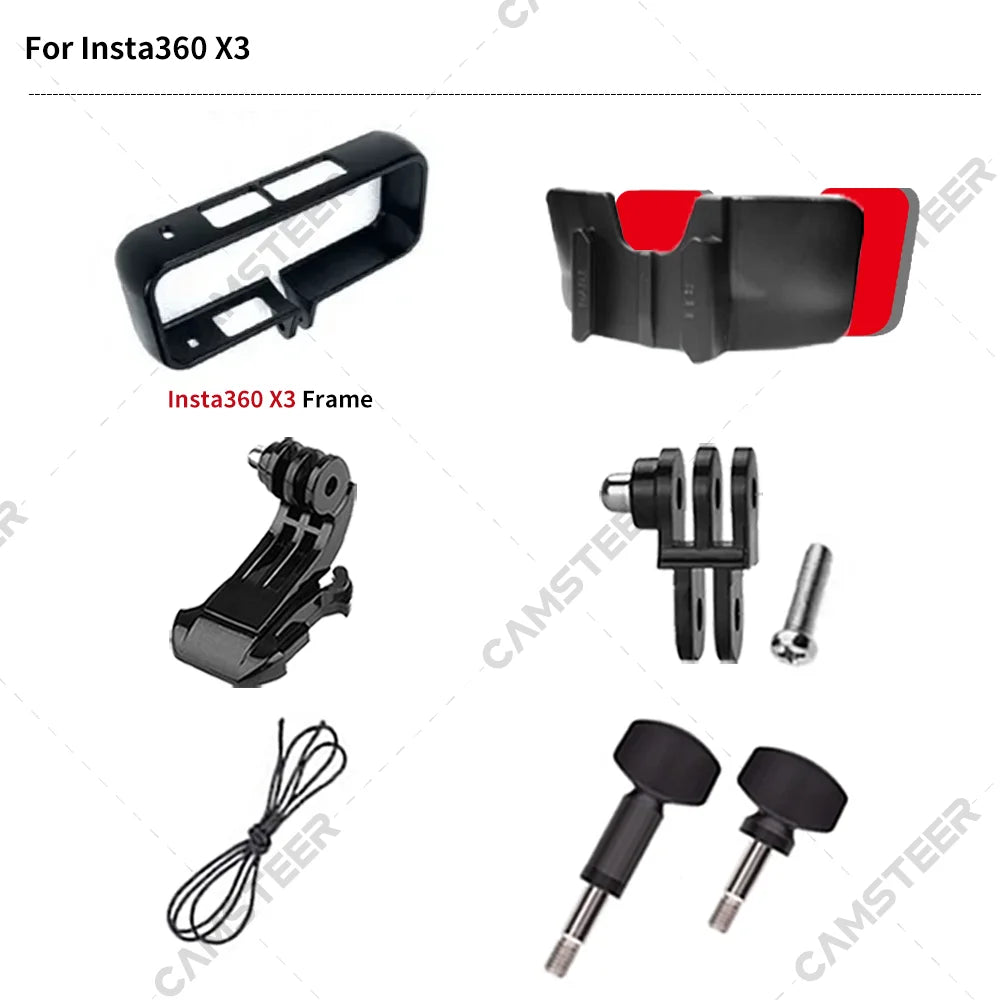Para LS2 FF811 VECTOR 2 casco de motocicleta personalizado soporte de barbilla para GoPro Hero13 12 Insta360 X4 X3 Ace pro DJI Action 5 4 cámara
