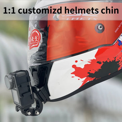 Casco de motocicleta personalizado premium TUYU LS2 MX701 ff 801358   Soporte de barbilla de aluminio para accesorios GoPro Hero10 Insta360 X2 3 DJI