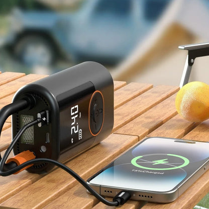 Arrancador de batería portátil para coche, 100W, 4000mAh, detección inteligente de presión de neumáticos para coches, motocicletas, bicicletas, banco de energía de bolas