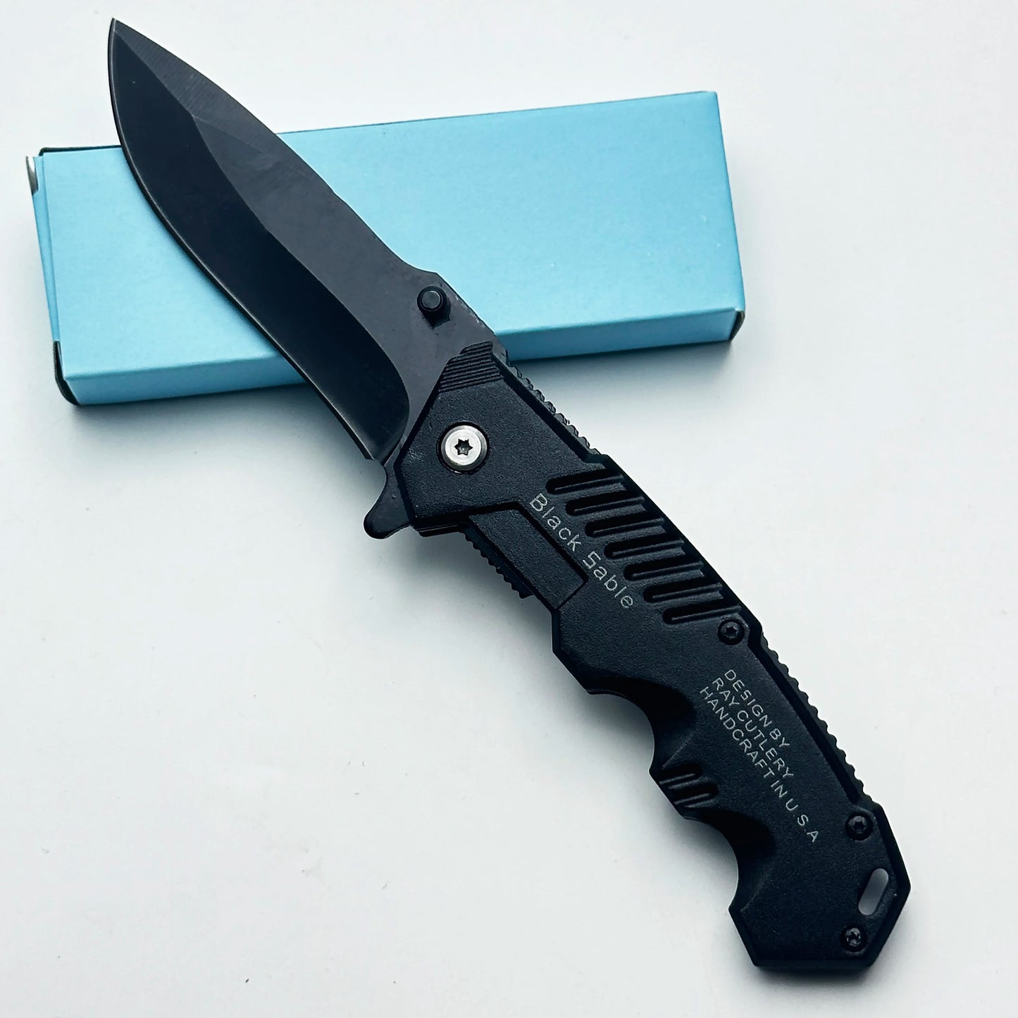 Cuchillo plegable práctico de acero inoxidable, cuchillo plegable de bolsillo EDC adecuado para acampar al aire libre, pescar, supervivencia y cazar