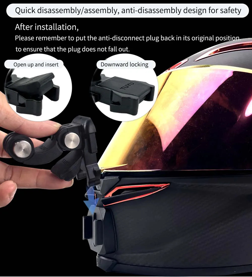 TUYU Premium casco de motocicleta personalizado Agv Pista GPRR K1 K5S K6luminium soporte de barbilla para GoPro Max Hero10 Insta360 One X2 R DJI