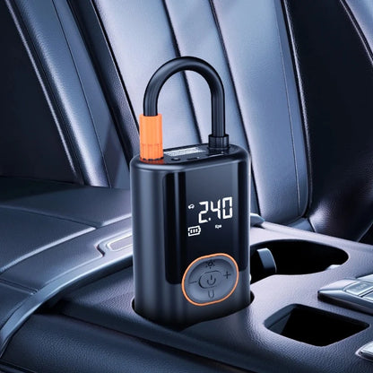 Arrancador de batería portátil para coche, 100W, 4000mAh, detección inteligente de presión de neumáticos para coches, motocicletas, bicicletas, banco de energía de bolas