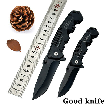 Cuchillo plegable práctico de acero inoxidable, cuchillo plegable de bolsillo EDC adecuado para acampar al aire libre, pescar, supervivencia y cazar