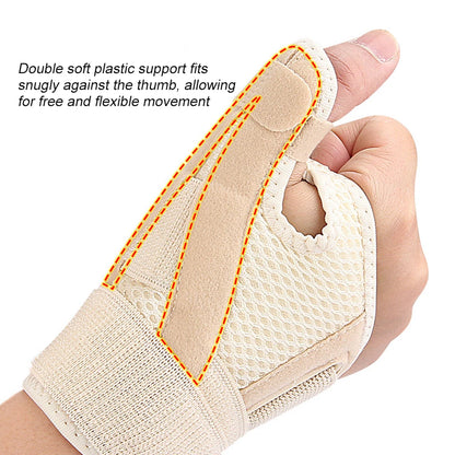 Muñequera para pulgar, férula Spica para tendinitis, artritis, CMC, mano izquierda o derecha, se adapta a deportes para hombres y mujeres, 1 Uds.