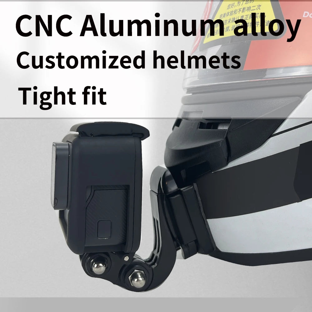 Casco de motocicleta personalizado premium TUYU LS2 MX701 ff 801358   Soporte de barbilla de aluminio para accesorios GoPro Hero10 Insta360 X2 3 DJI