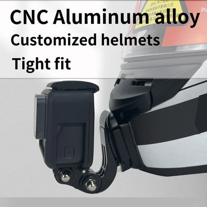 Casco de motocicleta personalizado premium TUYU LS2 MX701 ff 801358   Soporte de barbilla de aluminio para accesorios GoPro Hero10 Insta360 X2 3 DJI
