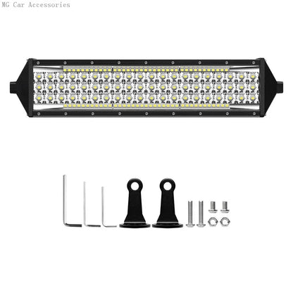 Barra de Luz LED de 5 Filas, 12 Pulgadas, 264W, Luz de Trabajo para Auto, Foco, Lámpara de Conducción para Todoterreno, Camioneta, SUV, ATV, Tractor, 4X4