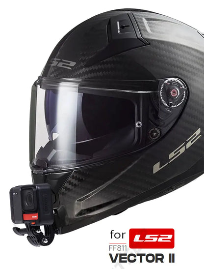 Para LS2 FF811 VECTOR 2 casco de motocicleta personalizado soporte de barbilla para GoPro Hero13 12 Insta360 X4 X3 Ace pro DJI Action 5 4 cámara