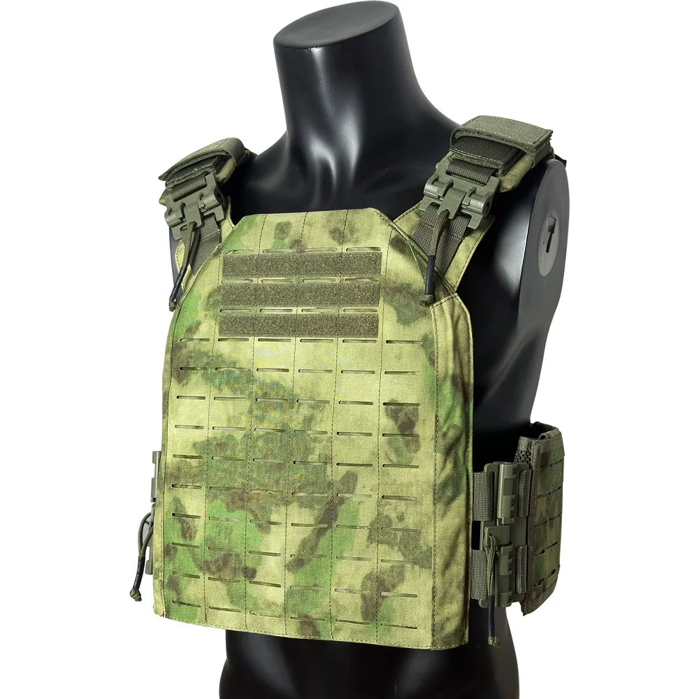 EMERSONGEARS-portador de placa de nailon 1000D, chaleco táctico para exteriores, chaleco MOLLE protector ajustable para caza