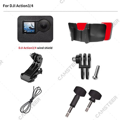 Para LS2 FF811 VECTOR 2 casco de motocicleta personalizado soporte de barbilla para GoPro Hero13 12 Insta360 X4 X3 Ace pro DJI Action 5 4 cámara