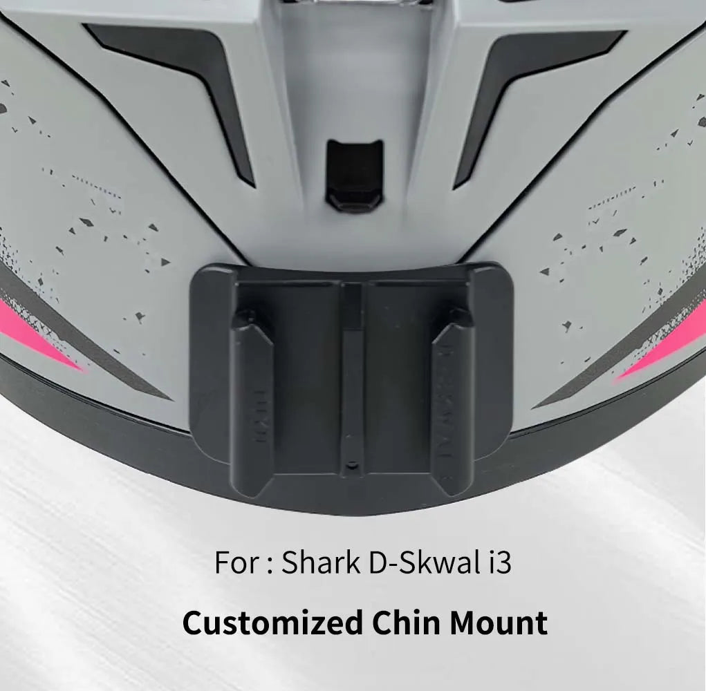 Soporte de barbilla para casco de motocicleta Shark D-Skwal i3 personalizado para GoPro Hero13, Insta360 OneX3, RS y accesorios para cámaras DJI Action