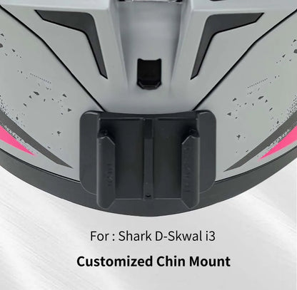 Soporte de barbilla para casco de motocicleta Shark D-Skwal i3 personalizado para GoPro Hero13, Insta360 OneX3, RS y accesorios para cámaras DJI Action