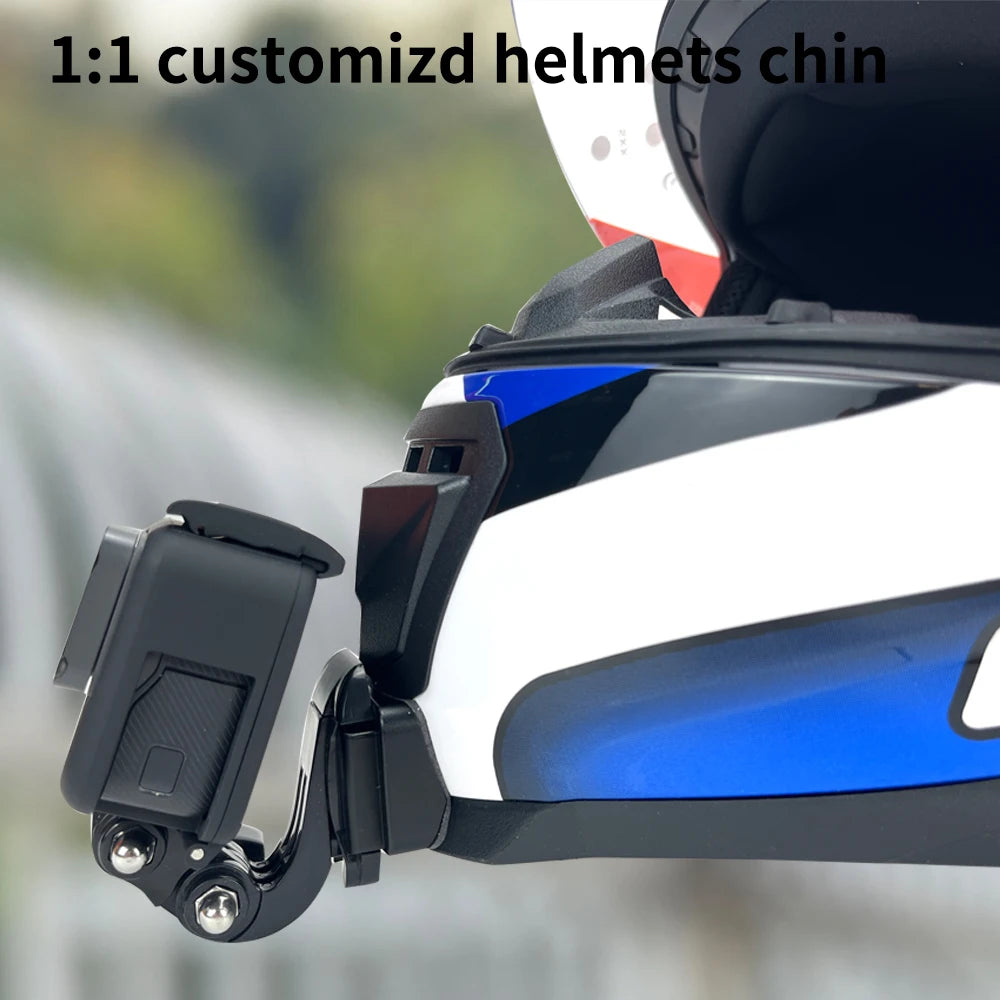 Casco de motocicleta personalizado premium TUYU LS2 MX701 ff 801358   Soporte de barbilla de aluminio para accesorios GoPro Hero10 Insta360 X2 3 DJI