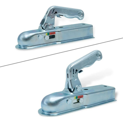 Acoplador de remolque de la UE para enganche de 50mm, bola cuadrada, canal de 60mm, piezas de RV, componentes de caravana, Enganche Remolque 800 kg 60 mm