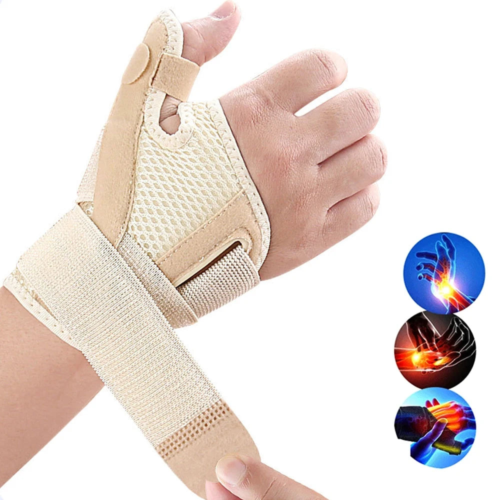 Muñequera para pulgar, férula Spica para tendinitis, artritis, CMC, mano izquierda o derecha, se adapta a deportes para hombres y mujeres, 1 Uds.