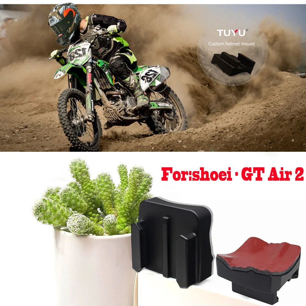 TUYU-soporte personalizado para casco de motocicleta SHOEI GT Air 2, accesorios de aleación de aluminio para cámara deportiva GoPro DJI Insta360