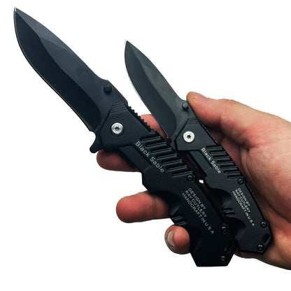 Cuchillo plegable práctico de acero inoxidable, cuchillo plegable de bolsillo EDC adecuado para acampar al aire libre, pescar, supervivencia y cazar