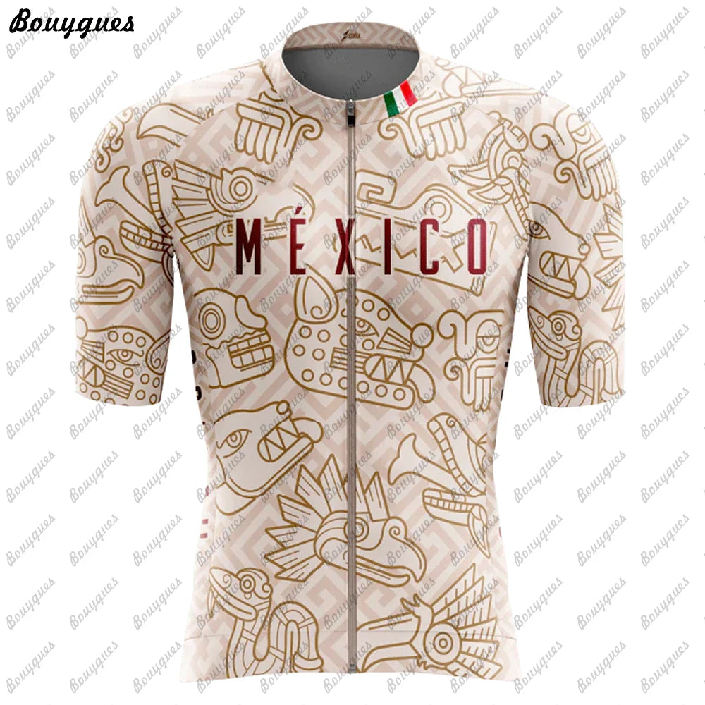 Camiseta de ciclismo del equipo de Nuevo México, Maillot de bicicleta de montaña, camiseta de descenso, ropa de Tricota de alta calidad