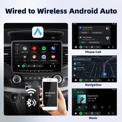 EKIY 2 en 1 con cable a Dongle CarPlay inalámbrico adaptador Android para coche sistemas inteligentes AI caja inteligente para coche con CarPlay con cable