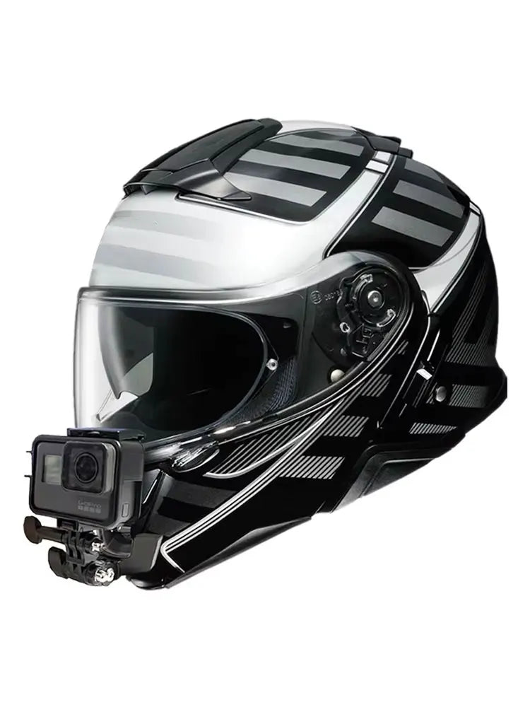 Soporte de barbilla para casco de motocicleta Shoei Neotec 2 personalizado para cámaras GoPro Hero12 11 10, Insta360 X4, Ace Pro2, DJI Action 4/5Pro
