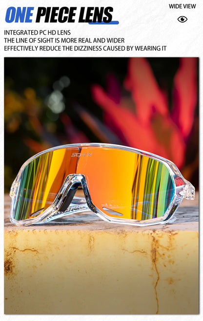 SCVCN gafas de sol de ciclismo para hombre, gafas de sol para conducir en carretera, deportes al aire libre, escalada de montaña, gafas de ciclismo UV400 para mujer